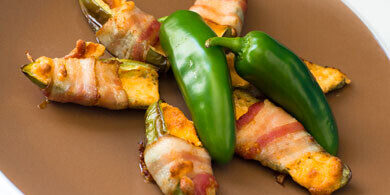 Bacon Wrapped Cheddar Jalapenos