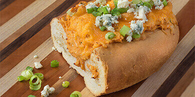Buffalo Chicken Stuffed Bread