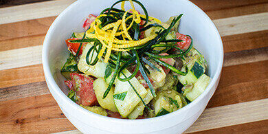 Cucumber Avocado and Tomato Salad