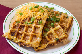 Nick's Picks: Egg And Cheese Hash Brown Waffles Nick's Picks: Egg And Cheese Hash Brown Waffles