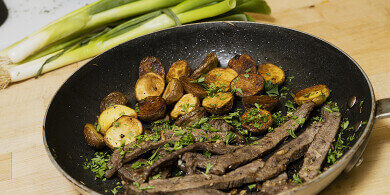 Garlic Butter Steak and Potatoes
