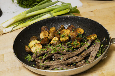 Nick's Picks: Garlic Butter Steak And Potatoes