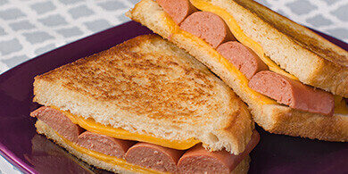 Grilled Cheese Hot Dogs