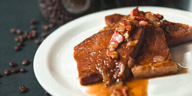 Ham Steak with Red Eye Gravy