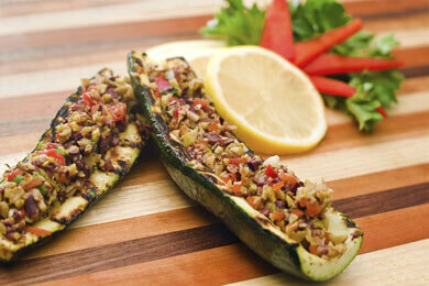 Nick's Picks: Olive Tapenade Stuffed Grilled Zucchini