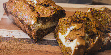 Pumpkin Cream Cheese Bread