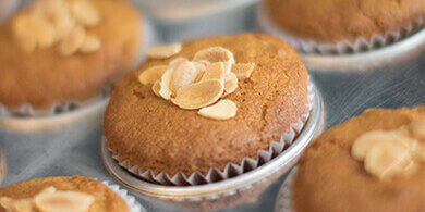 Pumpkin Almond Muffins