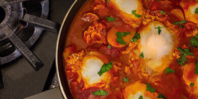 Spicy Poached Eggs
