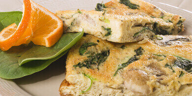 Spinach And Ham Frittata