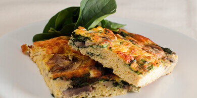 Spinach And Mushroom Frittata