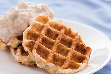 Nick's Picks: Waffle Iron Biscuits And Gravy