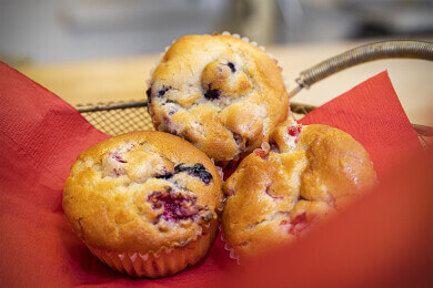 Audreys Desserts First Mixed Berry Muffins