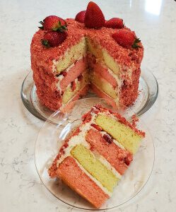 Audreys Desserts First Strawberry Crunch Cake