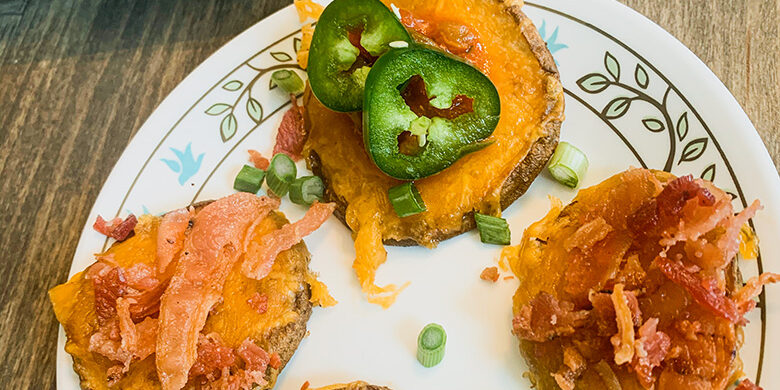 Loaded Once Baked Potato Slices