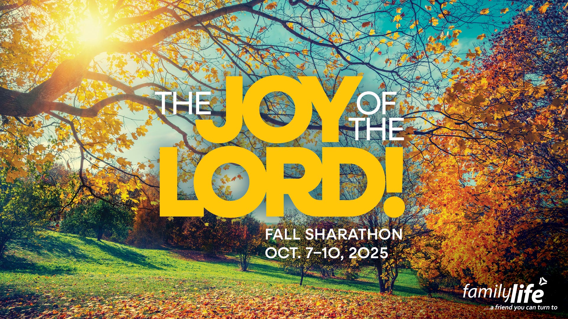 2025 Fall Sharathon Event Banner