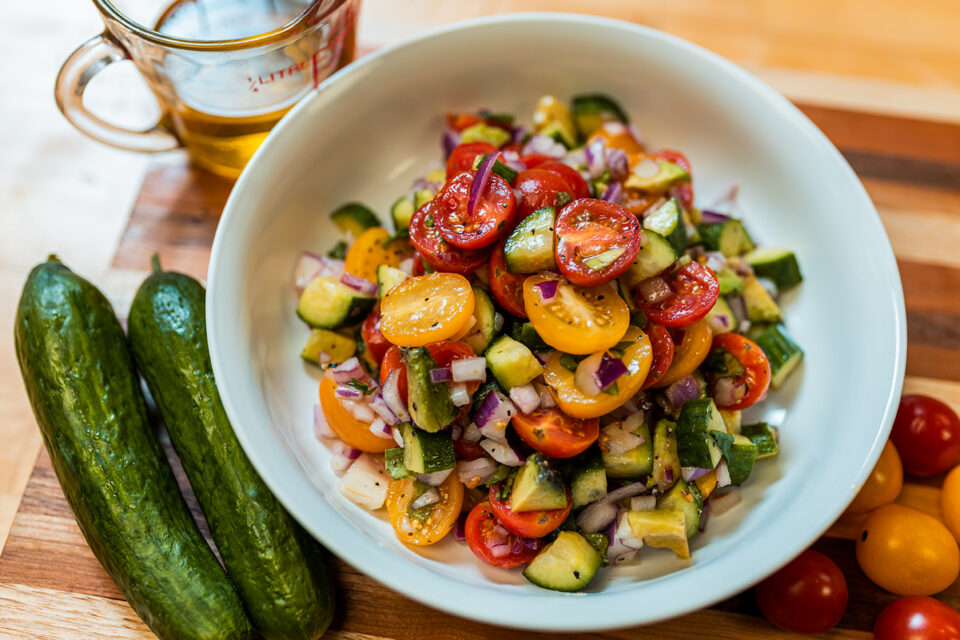 Avocado Cucumber Salad