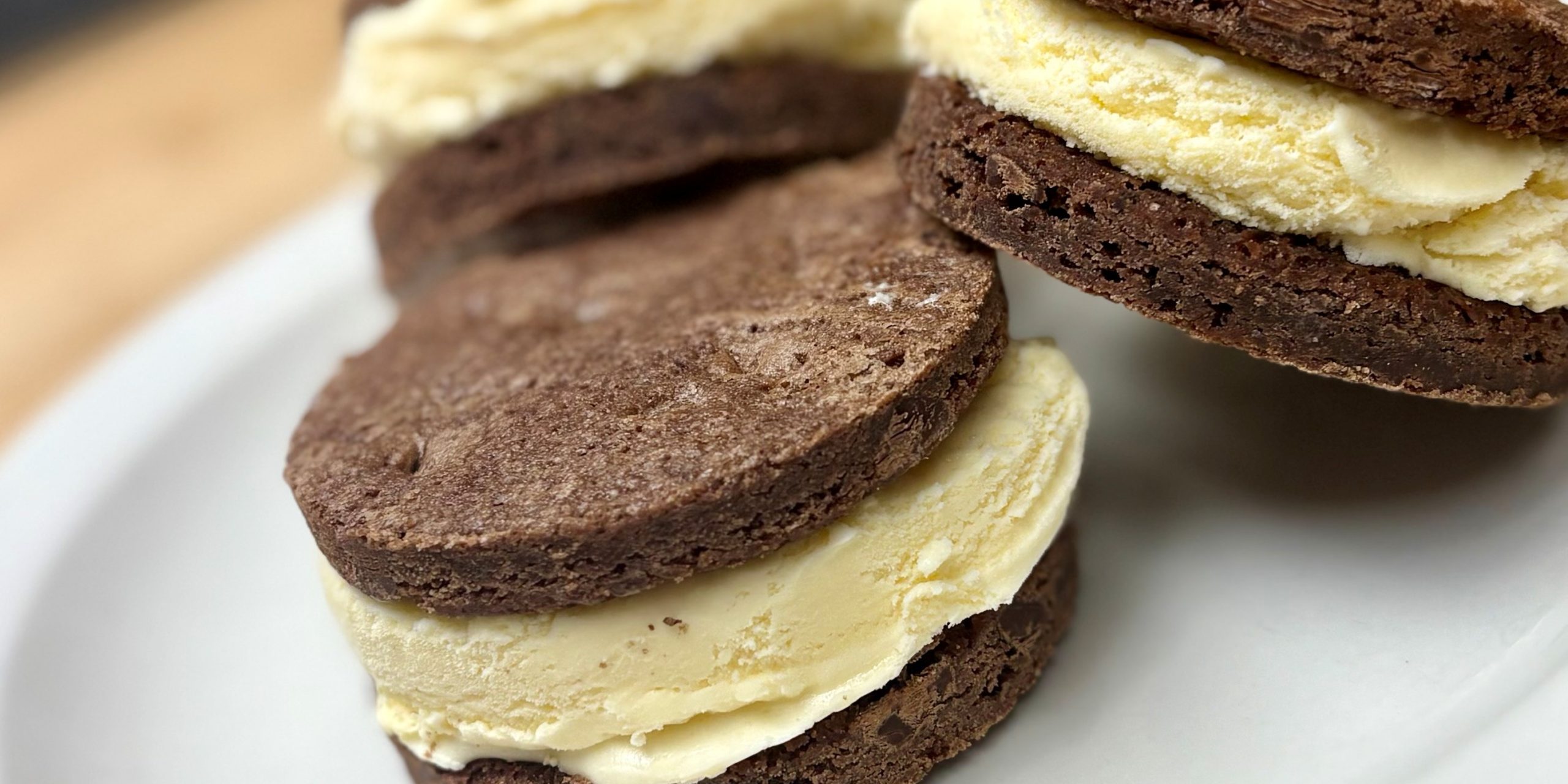 Brownie Ice Cream Sandwiches