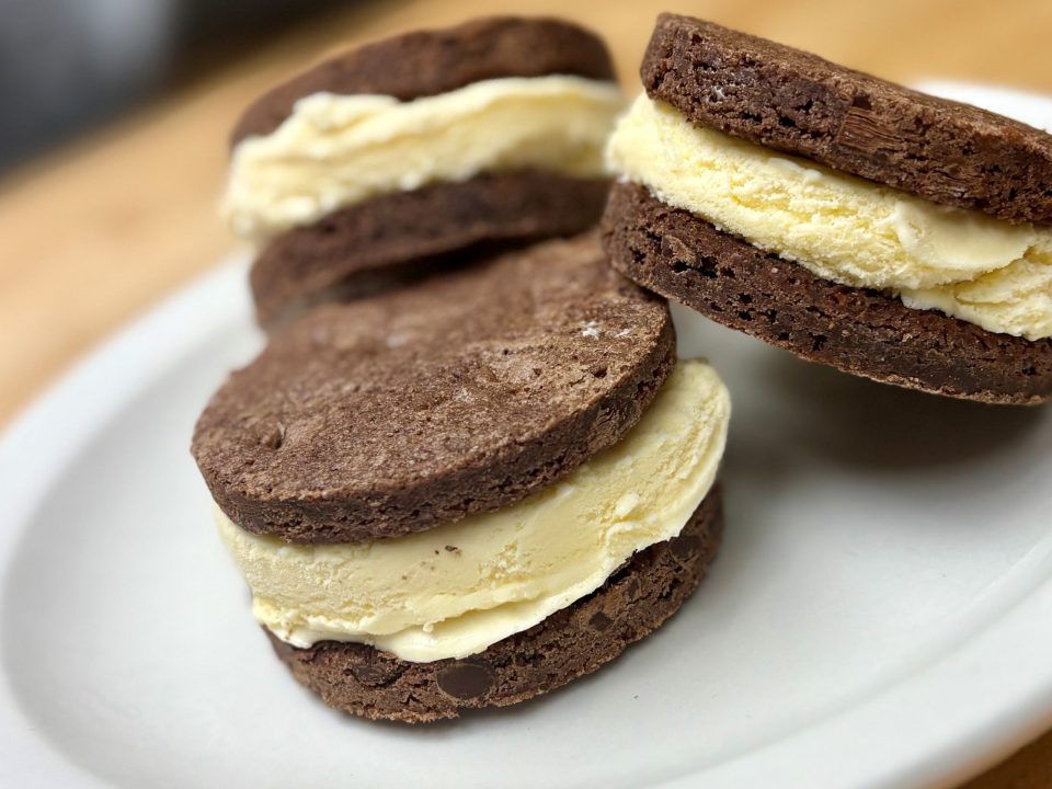Brownie Ice Cream Sandwiches