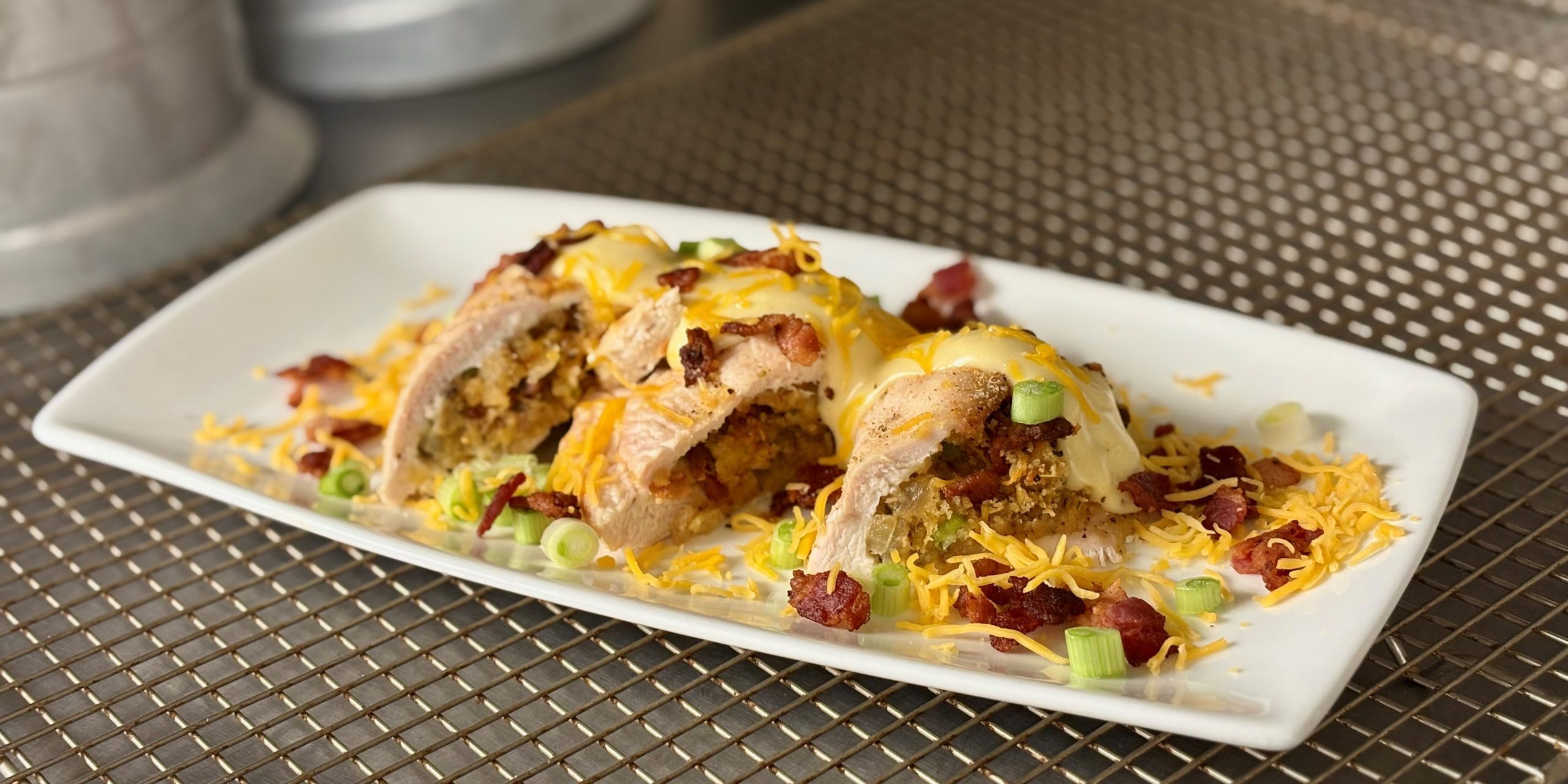 Bacon and Cheddar Stuffed Chicken