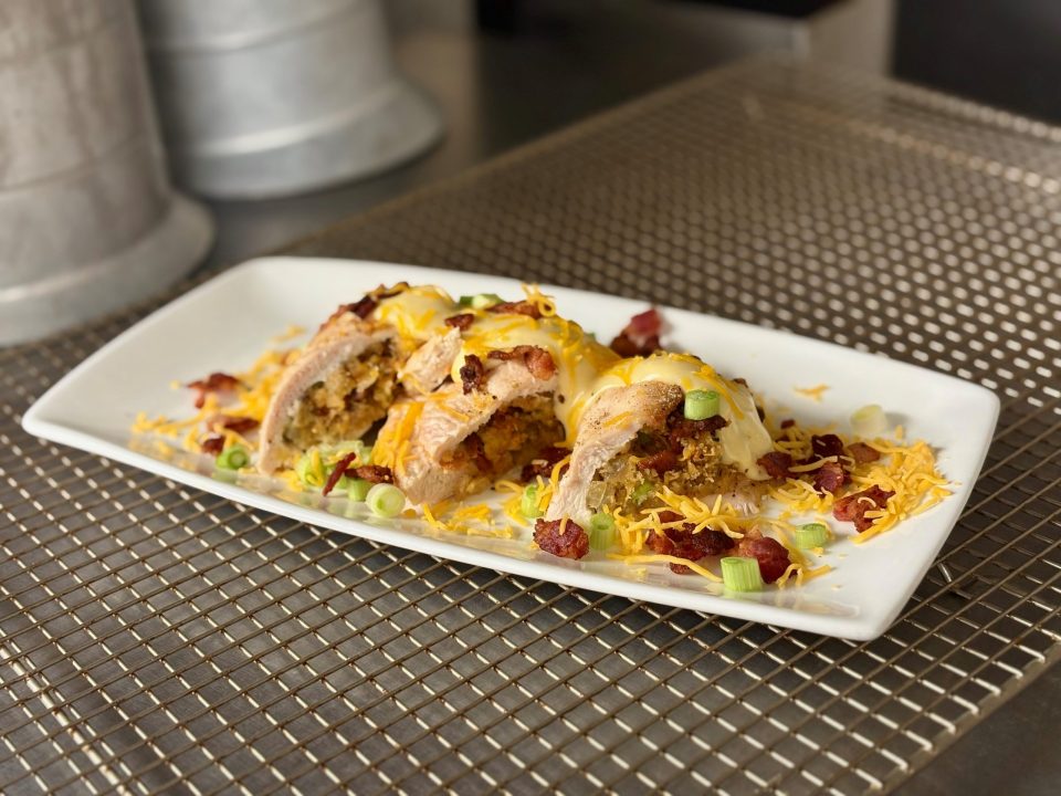 Bacon and Cheddar Stuffed Chicken