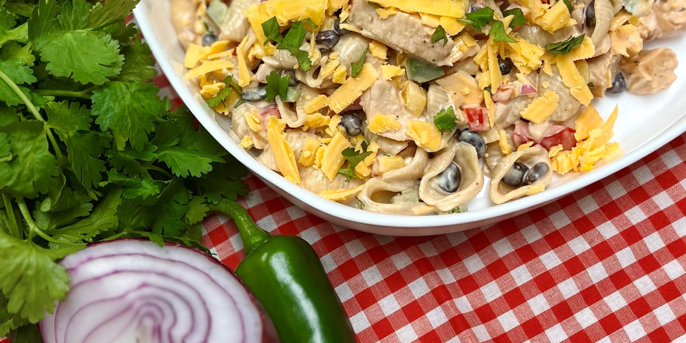 BBQ Chicken Pasta Salad
