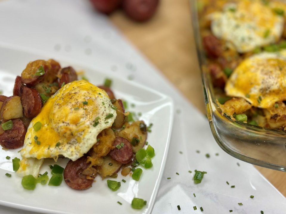 Chorizo Sausage Hash Casserole