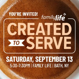 Created to Serve 2025 event banner