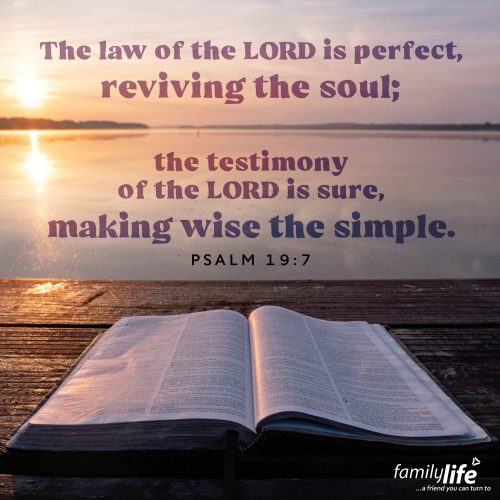 Tuesday, May 13, 2025
Psalm 19:7
The law of the LORD is perfect, reviving the soul; the testimony of the LORD is sure, making wise the simple If your car needs a tune up, you take it to the repair shop. If you’re heart needs a tune up, you take it to the Word of God. Whether you’re in a season of doubt, discouragement, or despair, it has exactly what you need for every season of your life. Why not open it up today?