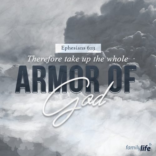 Wednesday, May 24, 2023
Ephesians 6:13
Therefore take up the whole armor of God, that you may be able to withstand in the evil day, and having done all, to stand firm.

Christ’s people have a kingdom to advance and souls to save, and it is important that we are each prepared to stand firm against the Lord’s enemy. Just as a soldier puts on armor before going into battle, you must intentionally and purposefully “put on the armor of God.” One way we do this is by spending time in His word, gathering with other believers, praying, and meditating on what it means to follow Him. These things will help keep your mind centered on what’s important and will give you a foundation to stand on when all other solid ground crumbles away. Take advantage of every resource the Lord has given you and make Him your first line of defense when trouble comes your way.