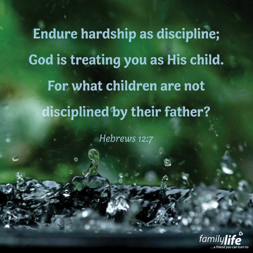 Thursday, June 12, 2025
Hebrews 12:7
Endure hardship as discipline; God is treating you as His child. For what children are not disciplined by their father? Discipline is never fun in the moment. But a good father knows—it’s necessary. It’s one of the ways he protects, guides, shapes, and strengthens his children. And a child who is lovingly disciplined knows something important: they are deeply loved. God’s discipline works the same way. It’s not punishment, it’s proof that we belong to Him.