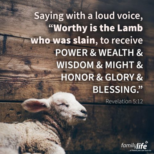 Monday, October 20, 2025
Revelation 5:12
Saying with a loud voice, ‘Worthy is the Lamb who was slain, to receive power and wealth and wisdom and might and honor and glory and blessing.’ It’s an intense scene from heaven—no one was worthy to open the scroll…until the Lamb stood up. And that’s when heaven erupted with a new song—one overflowing with joy and worship for the One who was, and is, and always will be worthy.