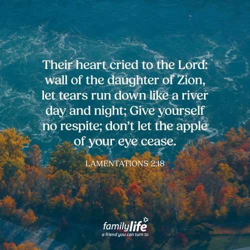 Wednesday, October 21, 2026
Lamentations 2:18
Their heart cried to the Lord: wall of the daughter of Zion, let tears run down like a river day and night; Give yourself no respite; don't let the apple of your eye cease. Israel was facing a very difficult moment. The prophets had warned Israel that if they refused to turn back to the LORD, judgment would come, and eventually they would be taken captive. And sadly, that’s exactly what happened. However, in the midst of their grief, they turned to the One who was still their only hope.