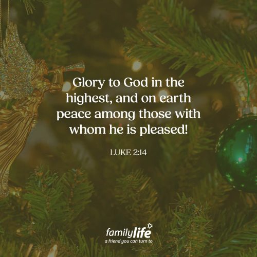 Wednesday, December 10, 2025
Luke 2:14
Glory to God in the highest, and on earth peace among those with whom he is pleased! Peace on earth. The angels knew their message was huge—one that would reach every corner of the world. But that night, it wasn’t announced to kings—it was given to the shepherds: the lowly, the ones no one even noticed. And that’s exactly the point: the good news of Jesus isn’t just for some, it’s for all. No matter who you are, the Savior wants to give you peace.