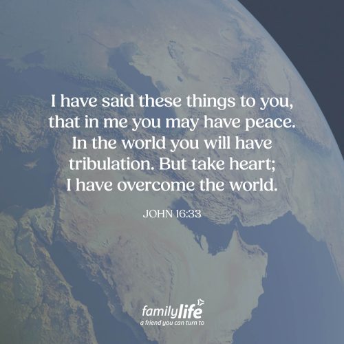 Monday, December 8, 2025
John 16:33
I have said these things to you, that in me you may have peace. In the world you will have tribulation. But take heart; I have overcome the world. Peace in your heart. The world has been full of chaos and corruption since thorns and thistles started growing. And during this Christmas season, it can feel impossible to escape the things that poke and prod at our hearts. Yet even when life feels overwhelming, we can hold onto the truth: the Savior has overcome, and in Him, our hearts can find lasting peace.