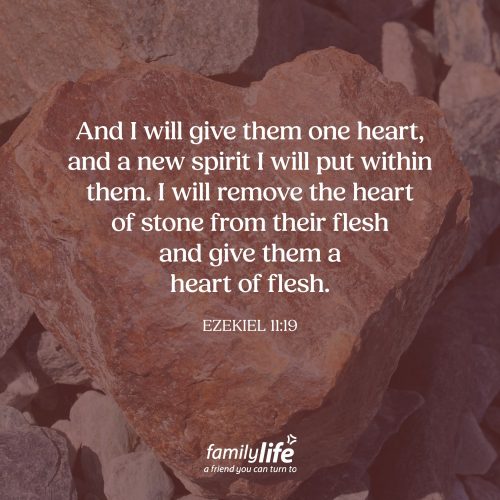 Wednesday, April 1, 2026
Ezekiel 11:19
And I will give them one heart, and a new spirit I will put within them. I will remove the heart of stone from their flesh and give them a heart of flesh. You needed a new heart. You had one, but it was like stone: cold, distant, weighed down by sin. But when you turned your life over to Christ, He didn’t just leave it as it was. He removed that heart of stone and gave you a heart of flesh: soft, tender, ready to love and respond to His love for you.