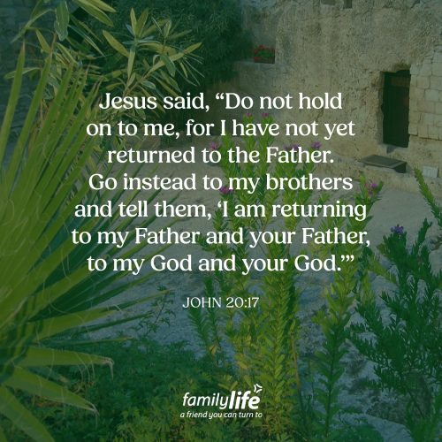 Thursday, April 9, 2026
John 20:17
Jesus said, 