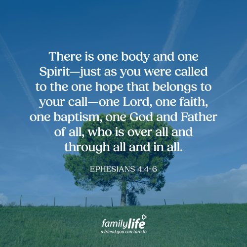 Friday, June 12, 2026
Ephesians 4:4-6
There is one body and one Spirit—just as you were called to the one hope that belongs to your call-- one Lord, one faith, one baptism, one God and Father of all, who is over all and through all and in all. The word one is repeated in this passage because Paul is reminding these new believers of an important truth. Since Ephesus was a place where many false gods were worshipped, Paul felt it was necessary to say that there was only one God and one true source of salvation.