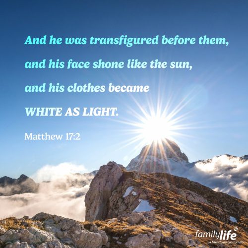 Thursday, August 14, 2025
Matthew 17:2
And he was transfigured before them, and his face shone like the sun, and his clothes became white as light. When Jesus was transfigured in front of Peter, James, and John, it was a moment they would never forget. But it also revealed something important to us: Jesus wasn’t just a teacher; He’s the Son of God. And in that moment, He gave us a glimpse of the future—one day, we will see Him in all His glory and finally have true fellowship with God.