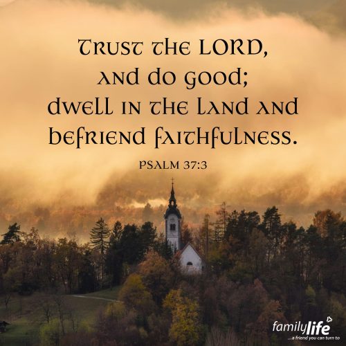 Wednesday, August 20, 2025
Psalm 37:3
Trust the LORD, and do good; dwell in the land and befriend faithfulness. Your mission every day is to trust in the LORD. The challenge? Almost everything in life is going to try and pull you off course. But God gives us a clear directive—when you trust in Him, stay rooted in doing good, and remain faithful, He’ll take care of the rest.