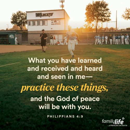 Tuesday, August 26, 2025
Philippians 4:9
What you have learned and received and heard and seen in me—practice these things, and the God of peace will be with you. Paul didn’t just tell the church in Philippi, 'Do as I say' - he said, 'Do as I do'. The things he asked them to put into practice were the very things they had watched him live out, day after day. And isn’t there something truly inspiring about a person who practices what he preaches?