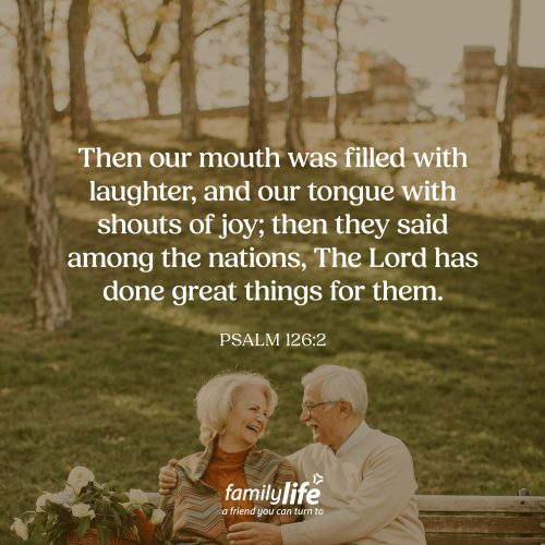 Monday, September 28, 2026
Psalm 126:2
Then our mouth was filled with laughter, and our tongue with shouts of joy; then they said among the nations, The Lord has done great things for them. We love watching those before-and-after shows. There’s just something beautiful about seeing something broken or worn out completely restored. And that’s what was happening with the people of God. Their difficult season was over, and restoration was on its way. Previously, they had cried, and now they would laugh! Before they had wept, and now they would sing!