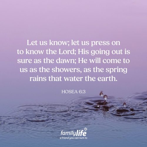 Thursday, March 19, 2026
Hosea 6:3
Let us know; let us press on to know the Lord; His going out is sure as the dawn; He will come to us as the showers, as the spring rains that water the earth. If you’ve ever wondered what your purpose in life really is, you can find it right here. Our goal isn’t just to know about the LORD or to pick and choose the parts of His Word we like—but to truly, intimately, and personally know Him. Because the more you know Him, the more you will love Him.