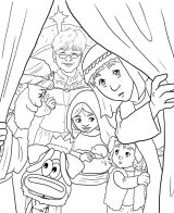 December 2025 nativity coloring page