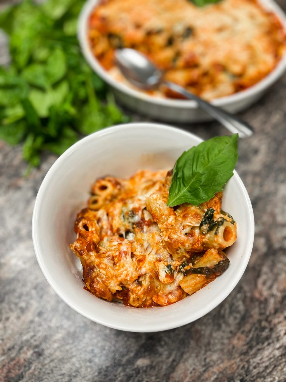 Spinach and Ricotta Baked Pasta