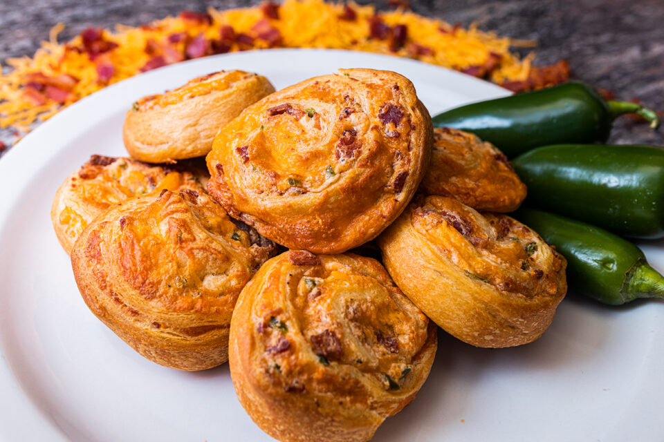 Bacon Jalapeno Cheddar Pinwheels