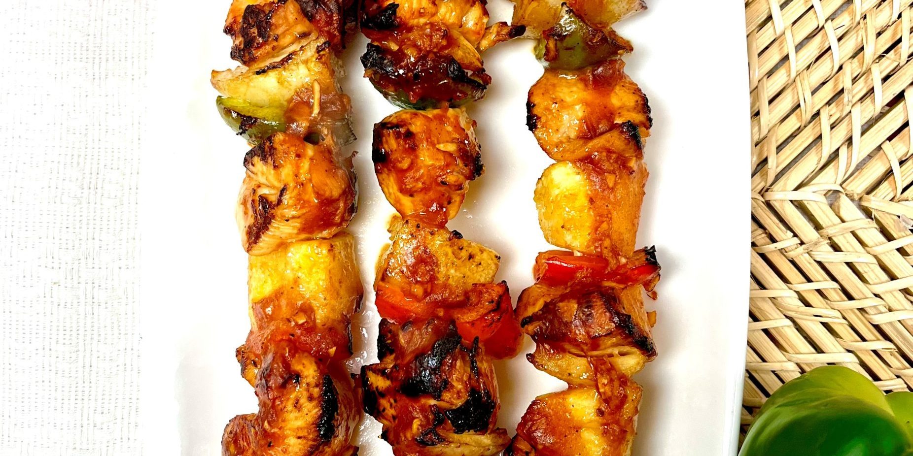 BBQ Pineapple Chicken Skewers