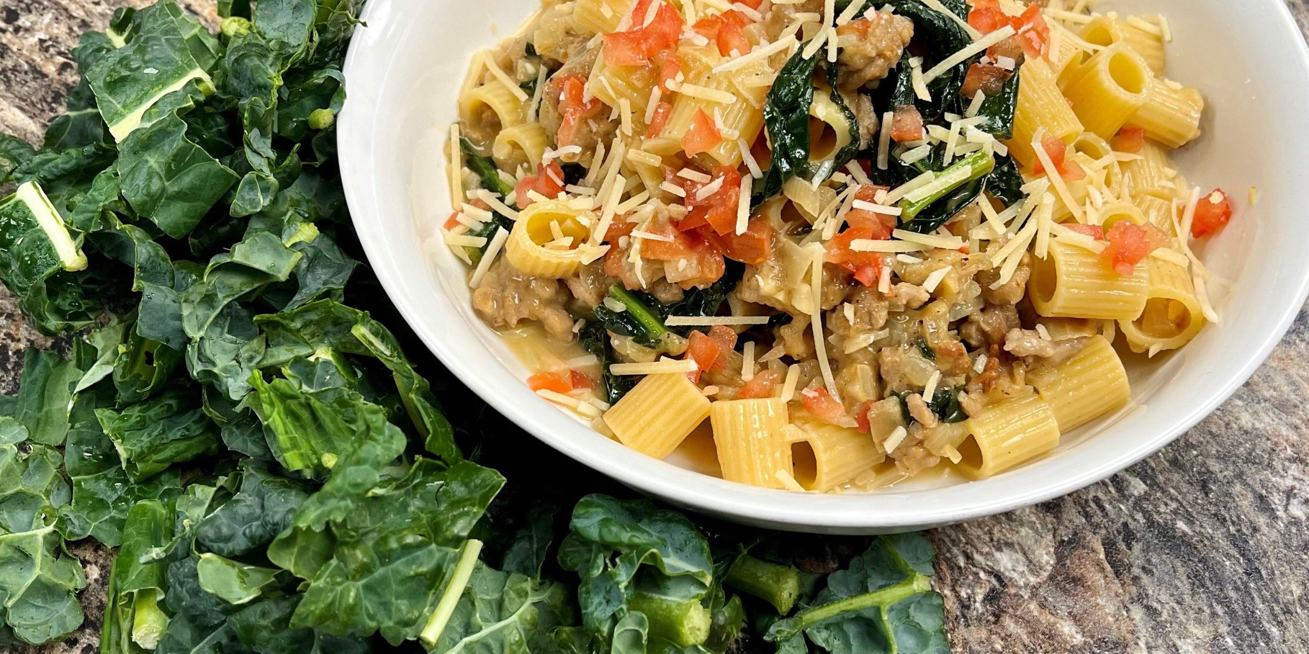 Sausage and Kale Rigatoni