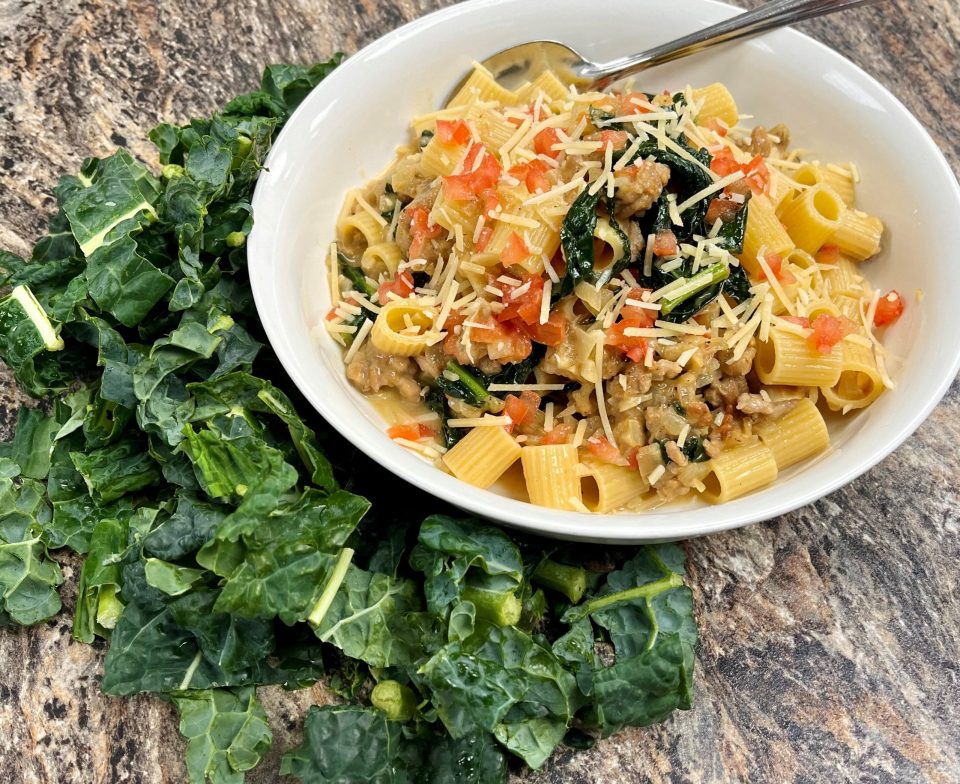 Sausage and Kale Rigatoni