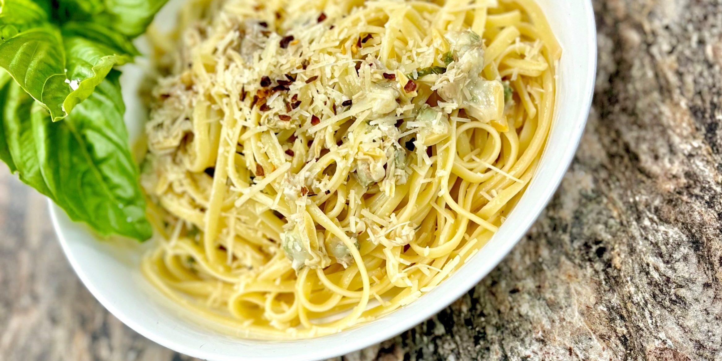 Italian Linguine with White Clam Sauce