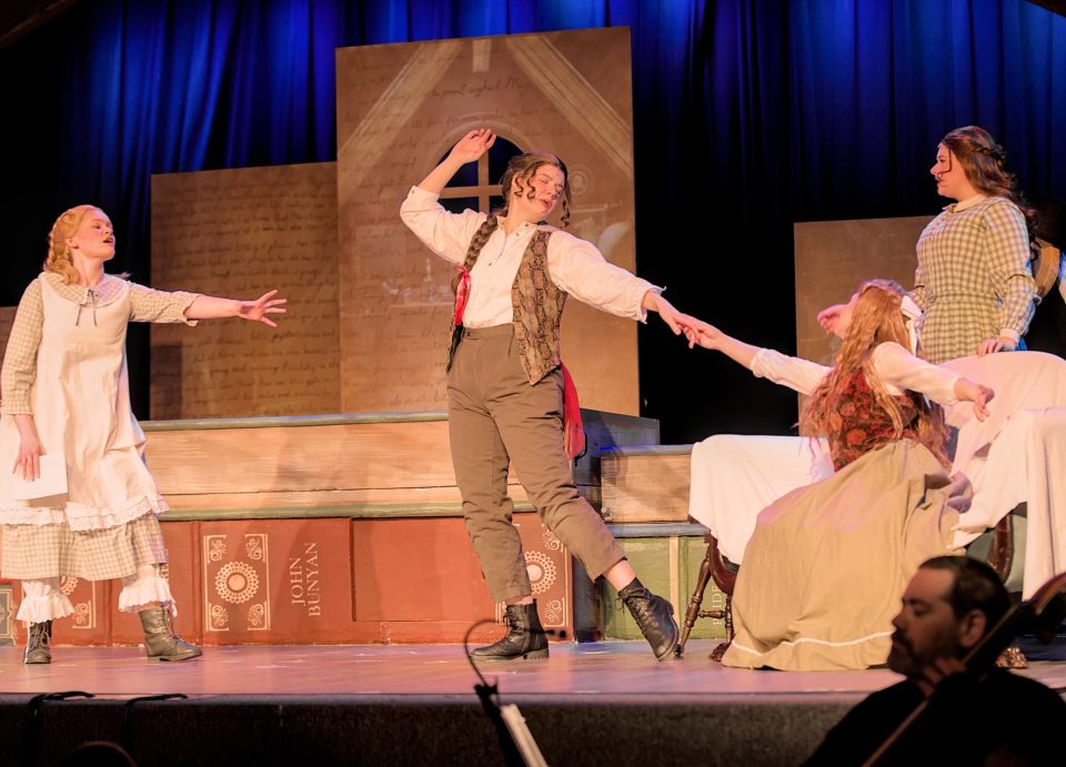 The March Sisters performing a dance number